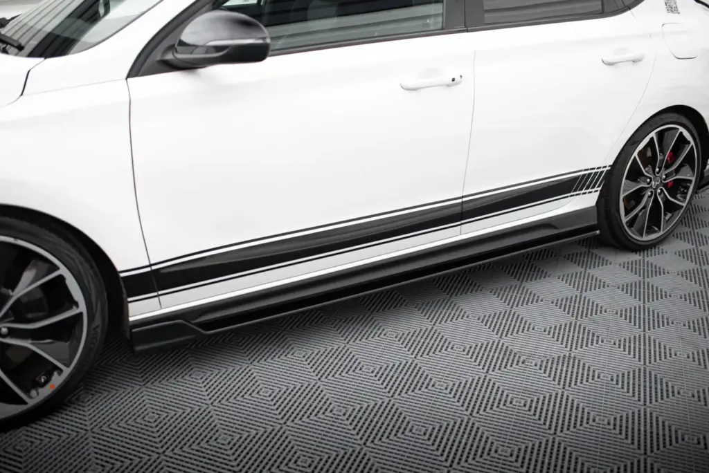 Side Skirts Diffusers V.5 compatible with Hyundai I30 N / N-Line Hatchback / Fastback Mk3 / Mk3 Facelift