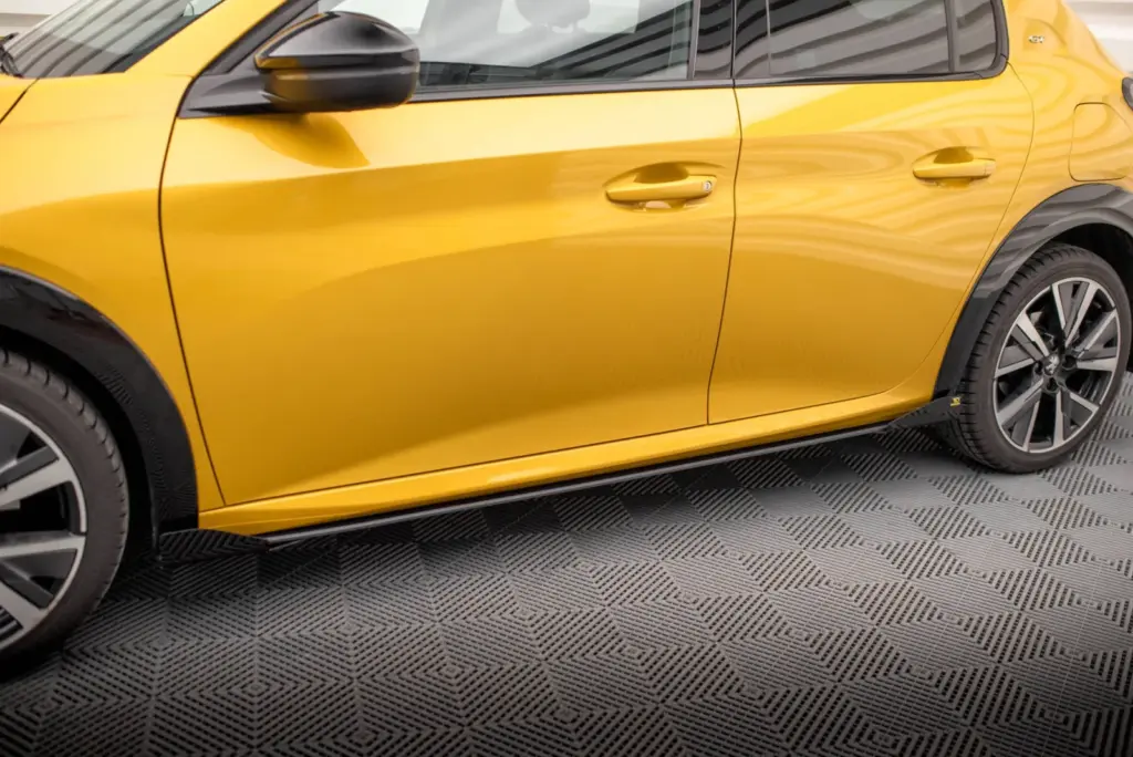 Side Skirts Diffusers Street Pro + Flaps compatible with Peugeot 208 GT Mk2