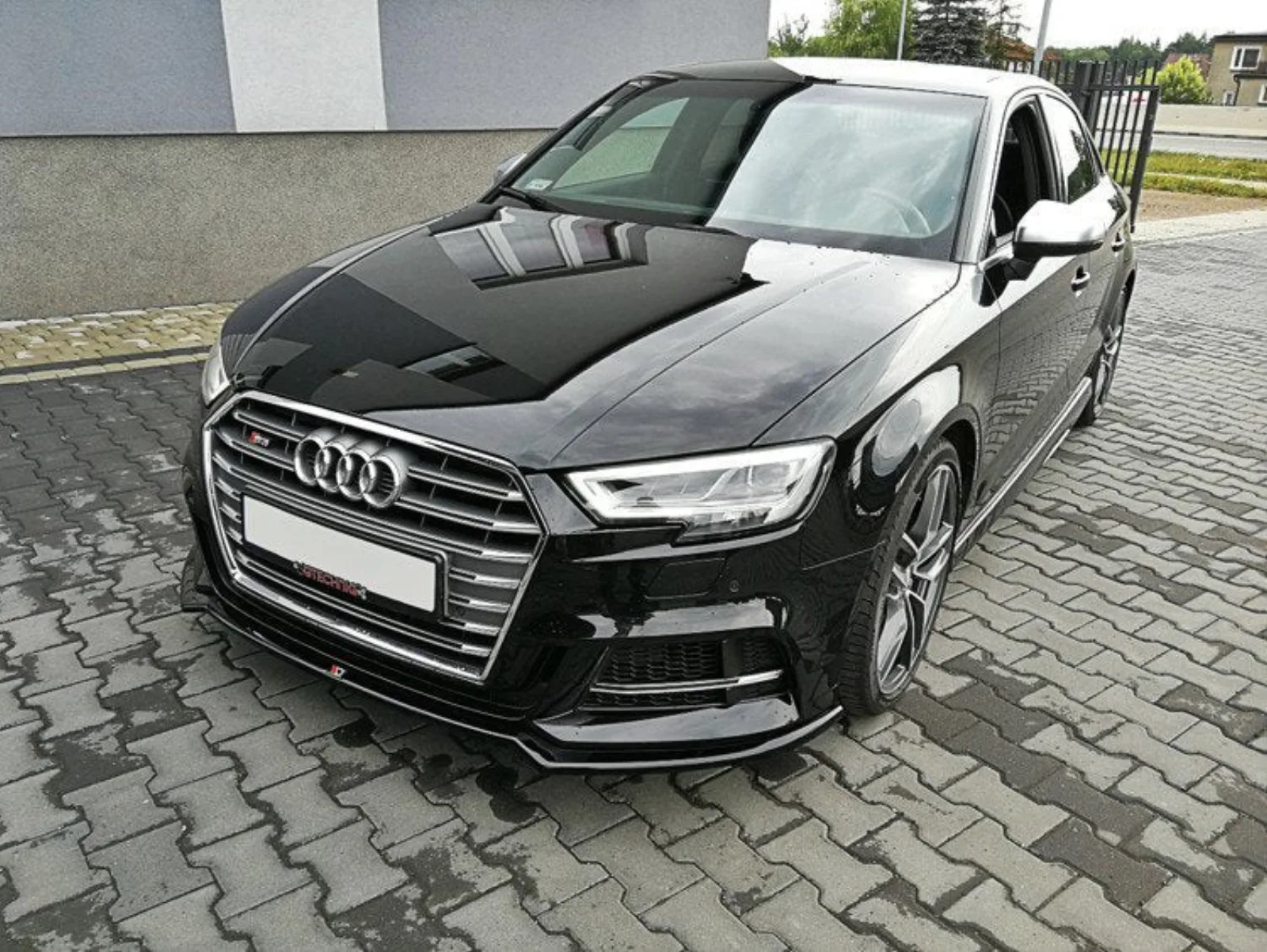 Front Splitter V.2 compatible with Audi S3 / A3 S-Line 8V FL Sedan