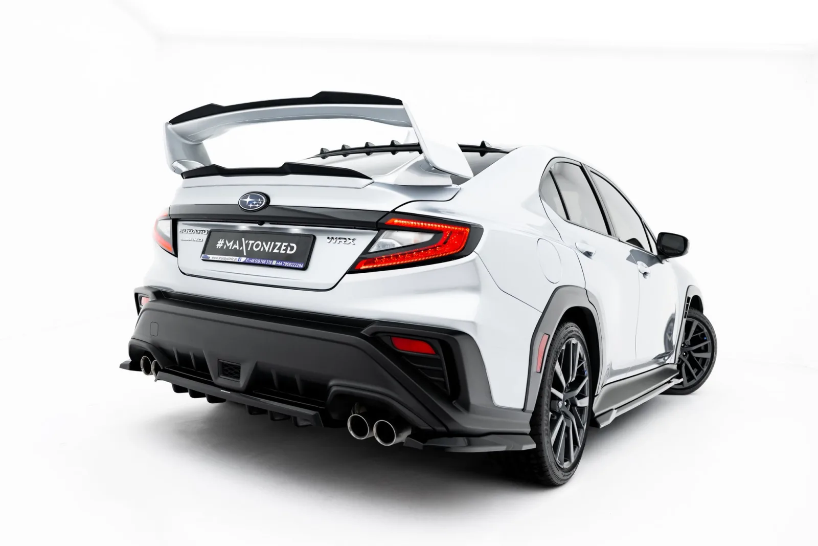 Rear Splitter (With Diffuser) compatible with Subaru WRX STI Mk2