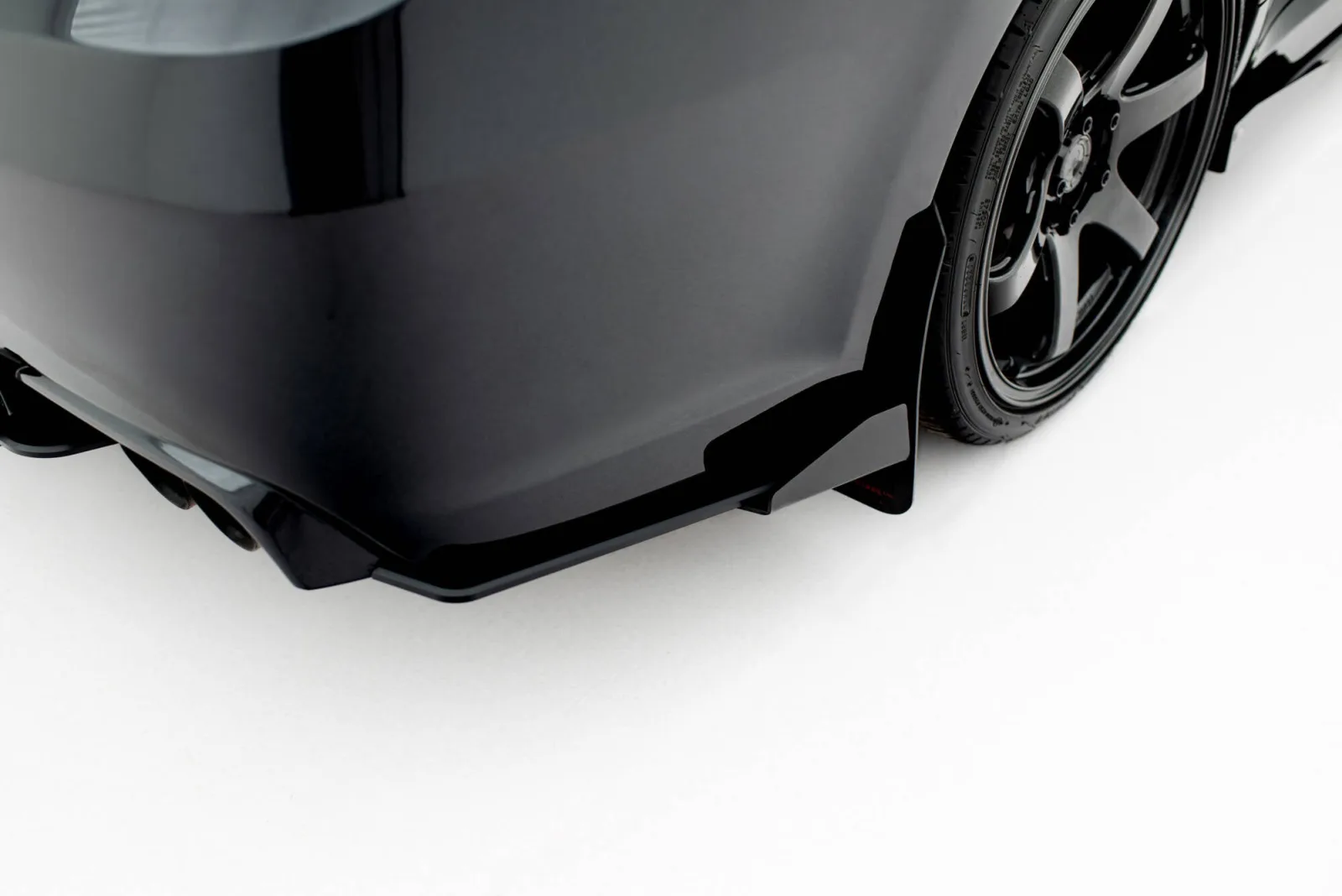 Rear Side Splitters Street Pro + Flaps compatible with Subaru Impreza WRX STI Mk3 Facelift