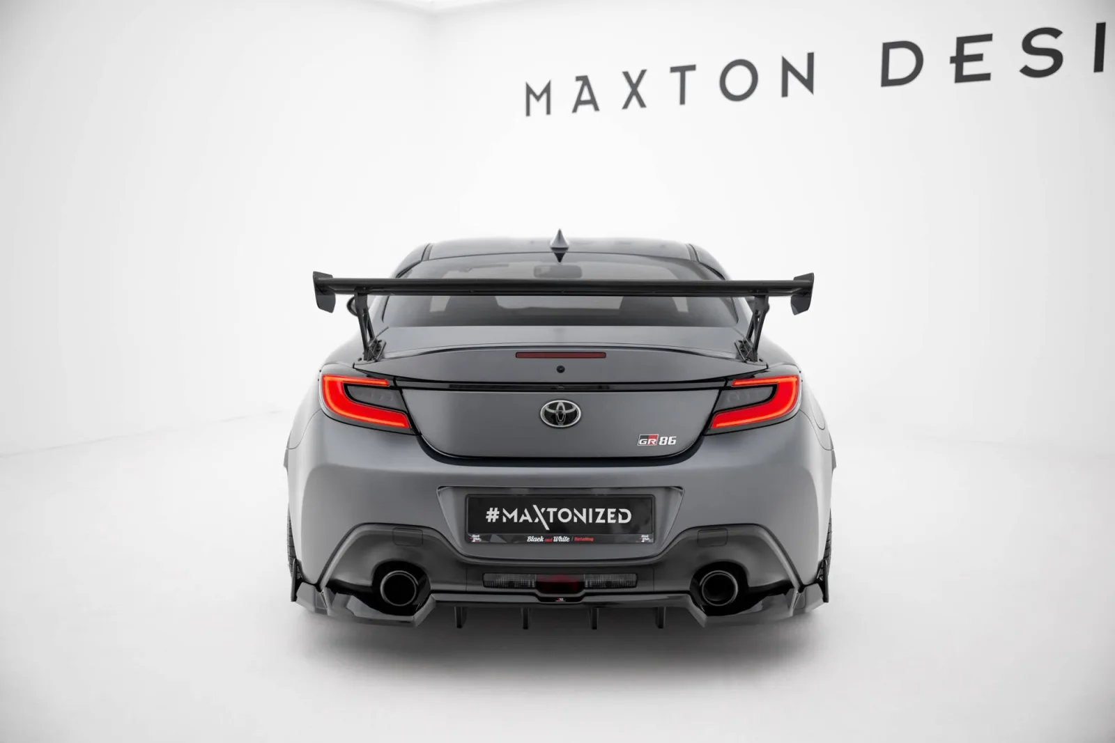 Carbon Spoiler With External Brackets compatible with Toyota GR86 / Subaru BRZ Mk2