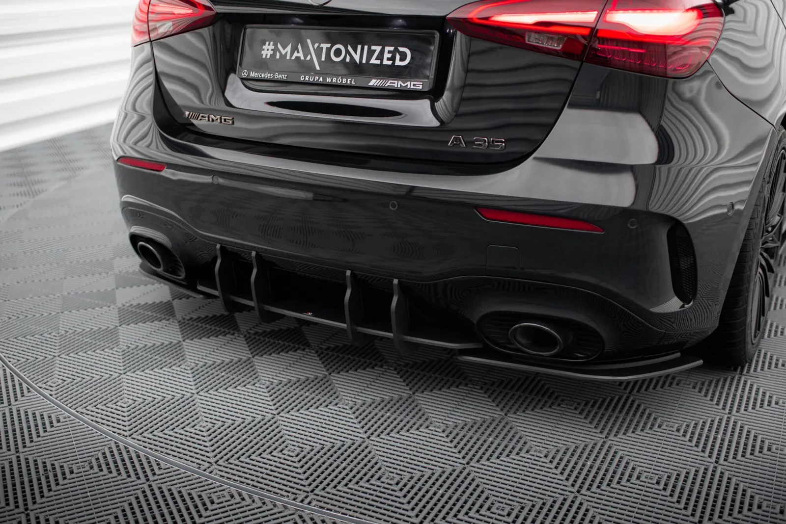 Rear Diffuser Street Pro compatible with Mercedes-AMG A35 Hatchback W177