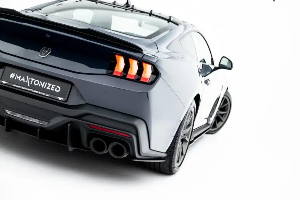 Rear Side Splitters Street Pro compatible with Ford Mustang Dark Horse Mk7
