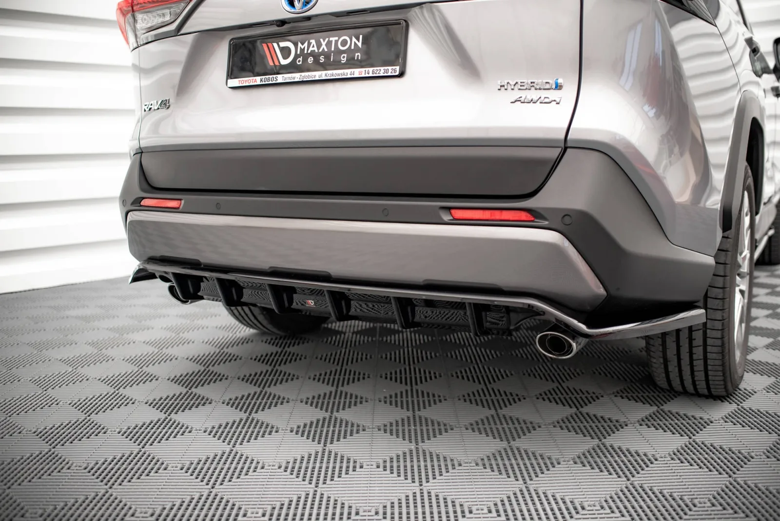 Rear Splitter (With Diffuser) compatible with Toyota RAV4 Mk5