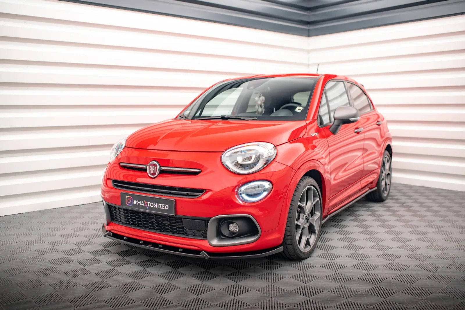 Front Splitter compatible with Fiat 500X Sport Mk1 Facelift
