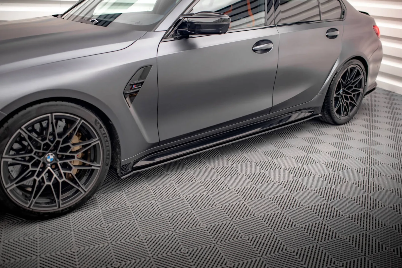 Side Skirts Diffusers Street Pro compatible with BMW M3 Sedan / Touring G80 / G81