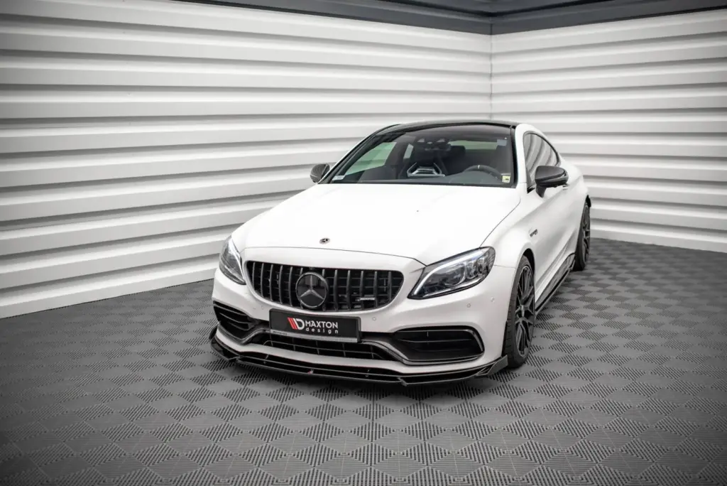 Front Splitter V.2 compatible with Mercedes-AMG C63 Coupe AMG Aero Pack C205 Facelift