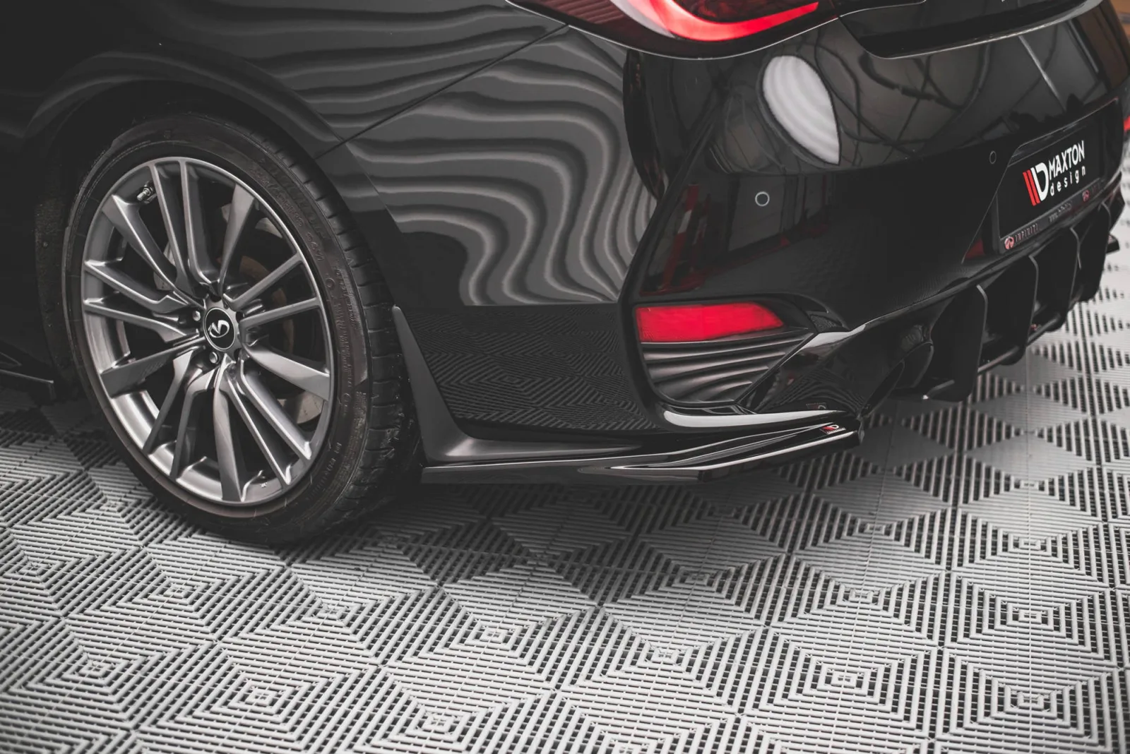 Rear Side Splitters compatible with Infiniti Q60 S Mk2
