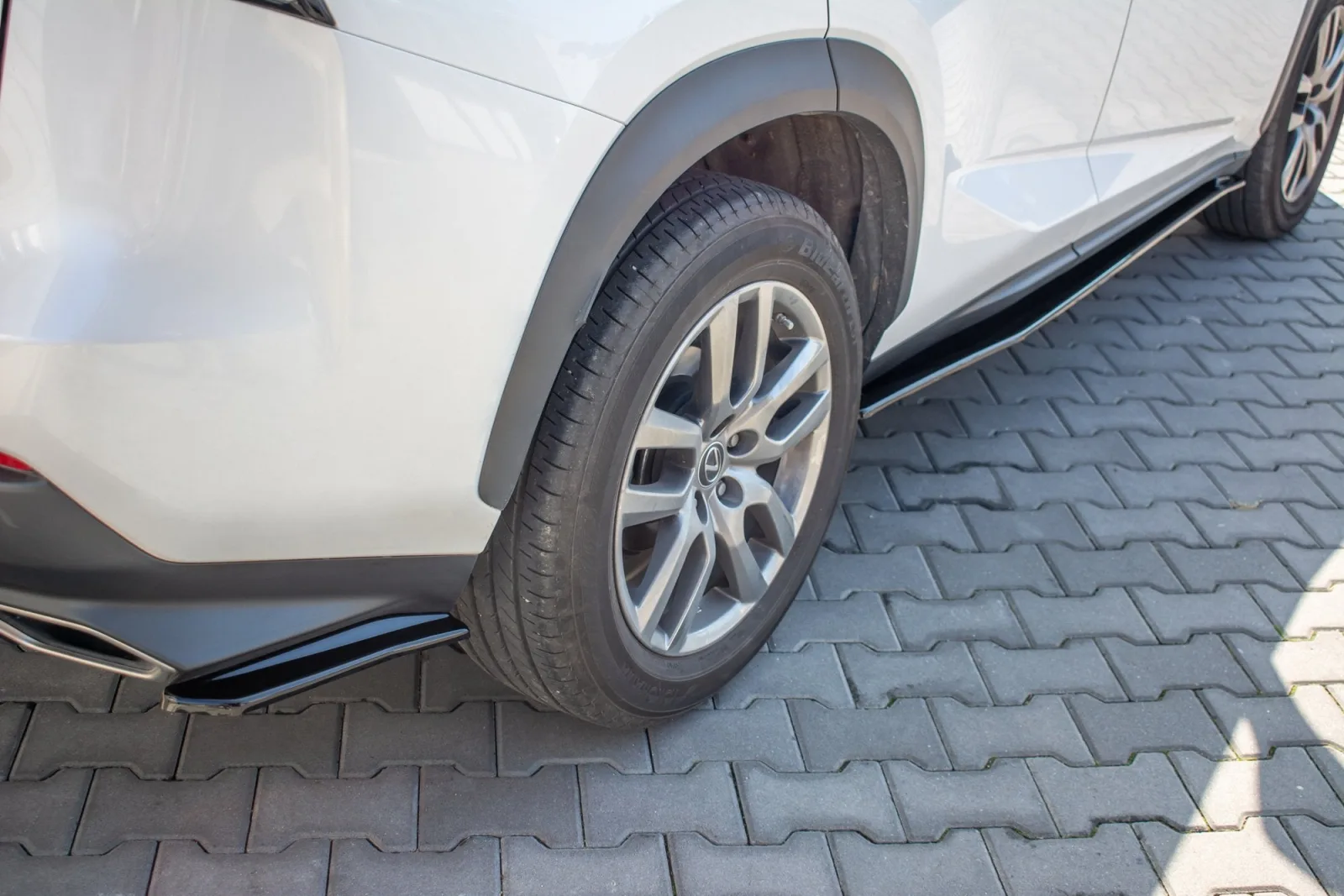 Rear Side Splitters compatible with Lexus NX Facelift
