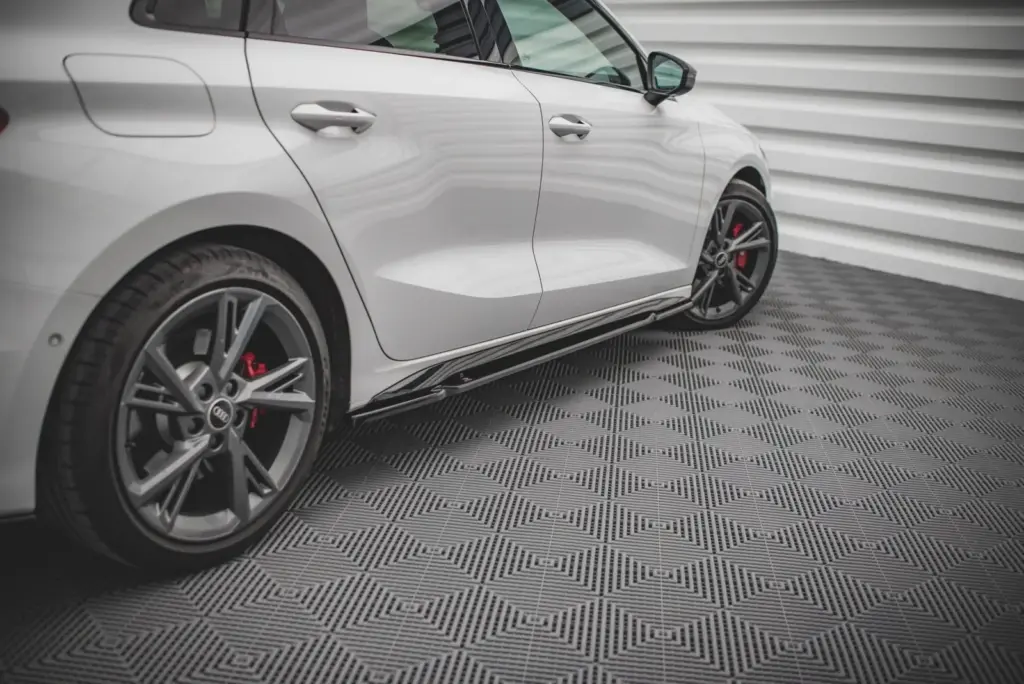 Side Skirts Diffusers V.1 compatible with Audi S3 / A3 S-Line Sportback / Sedan 8Y / 8Y Facelift