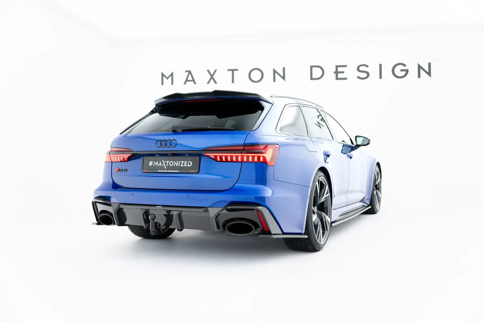 Prepreg Carbon Rear Diffuser compatible with Audi RS6 C8 / C8 Facelift (Version without tow hook)