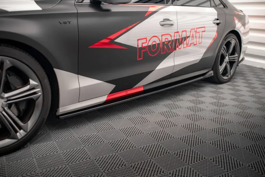 Side Skirts Diffusers V.2 compatible with Audi S8 D4