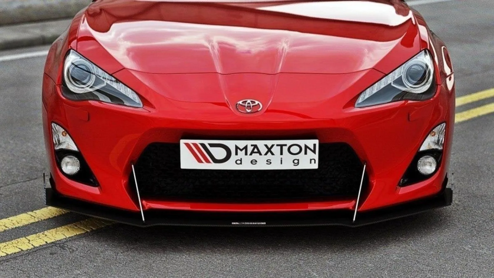Front Splitter Racing compatible with Toyota GT86 (with wings)