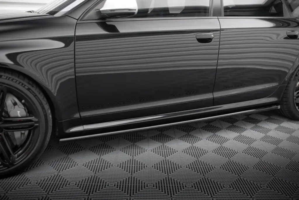 Side Skirts Diffusers V.2 compatible with Audi RS6 Avant C6