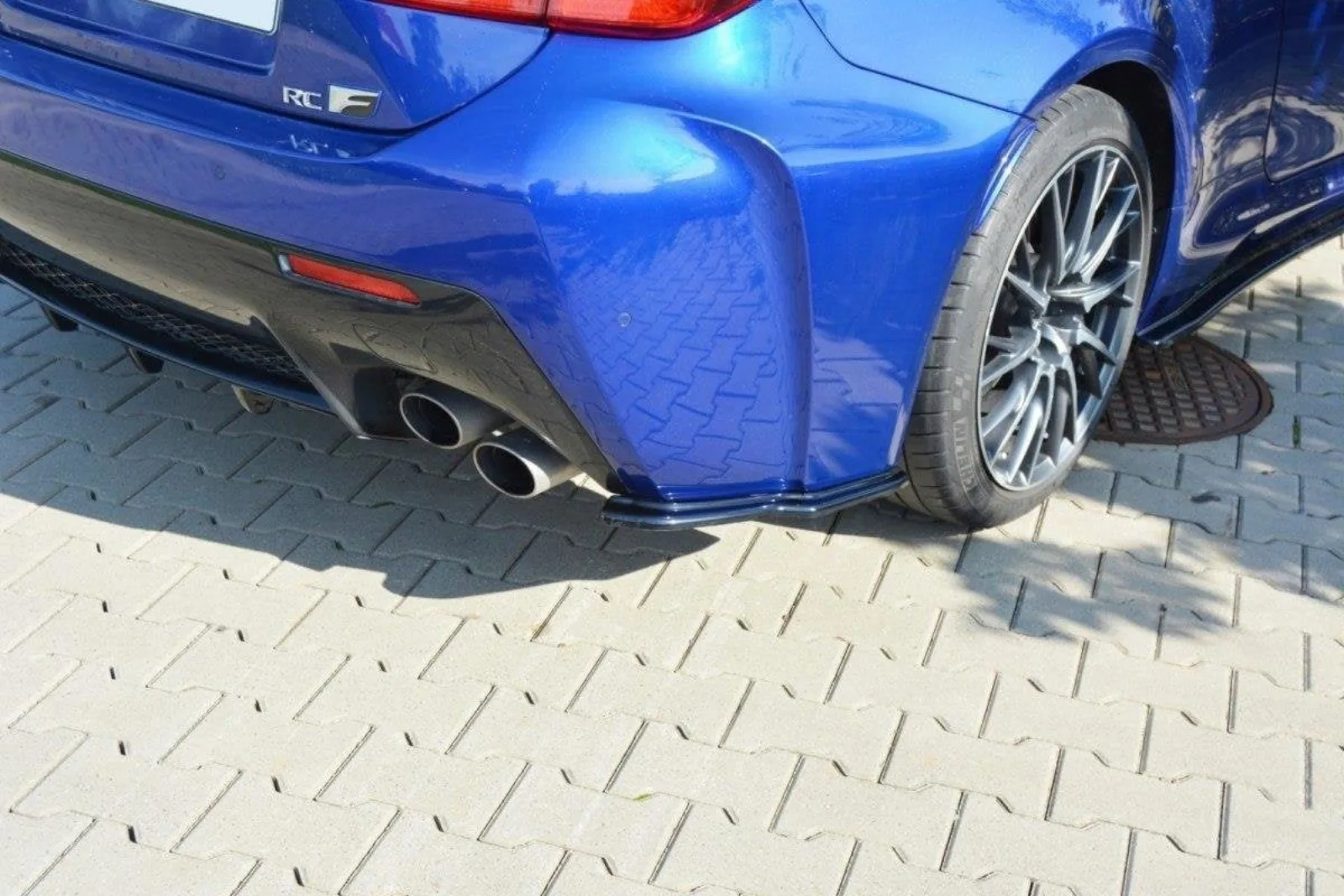 Rear Side Splitters compatible with Lexus RC F