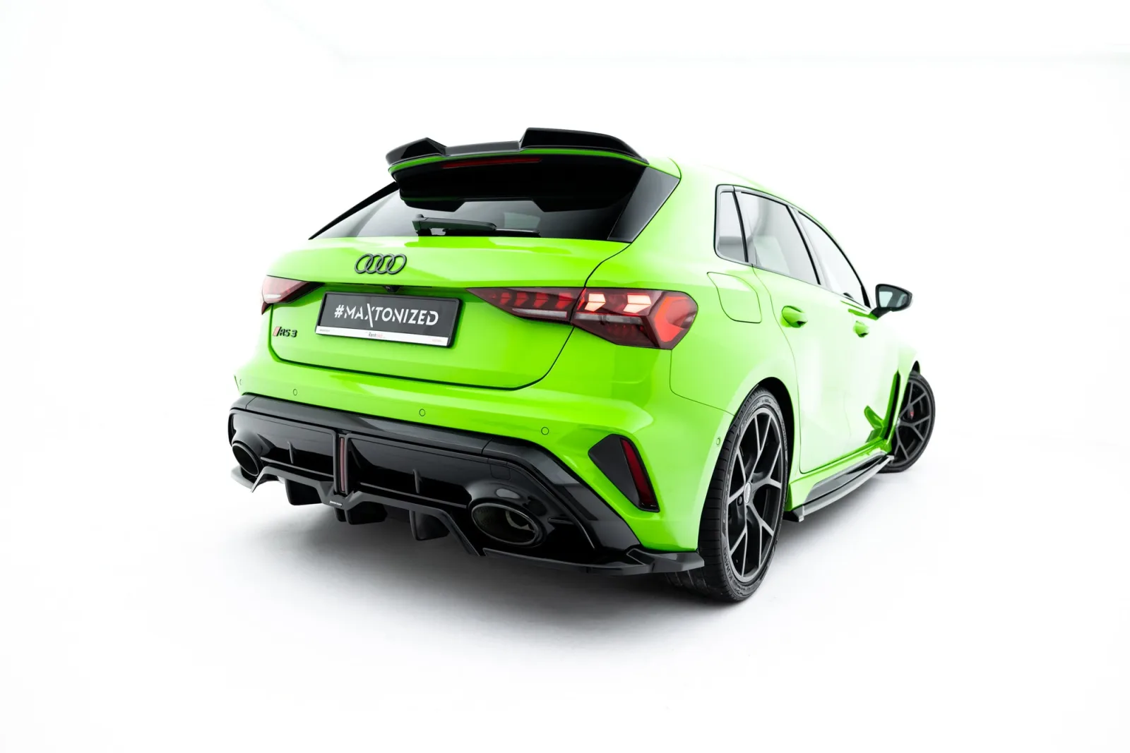 Rear Splitter (With Diffuser) V.2 compatible with Audi RS3 Sportback 8Y Facelift