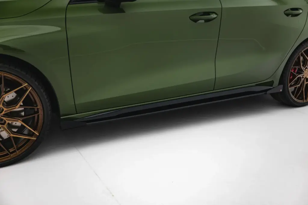 Side Skirts Diffusers Street Pro V.2 + Flaps compatible with Audi S3 Sportback / A3 S-line Sportback 8Y / 8Y Facelift