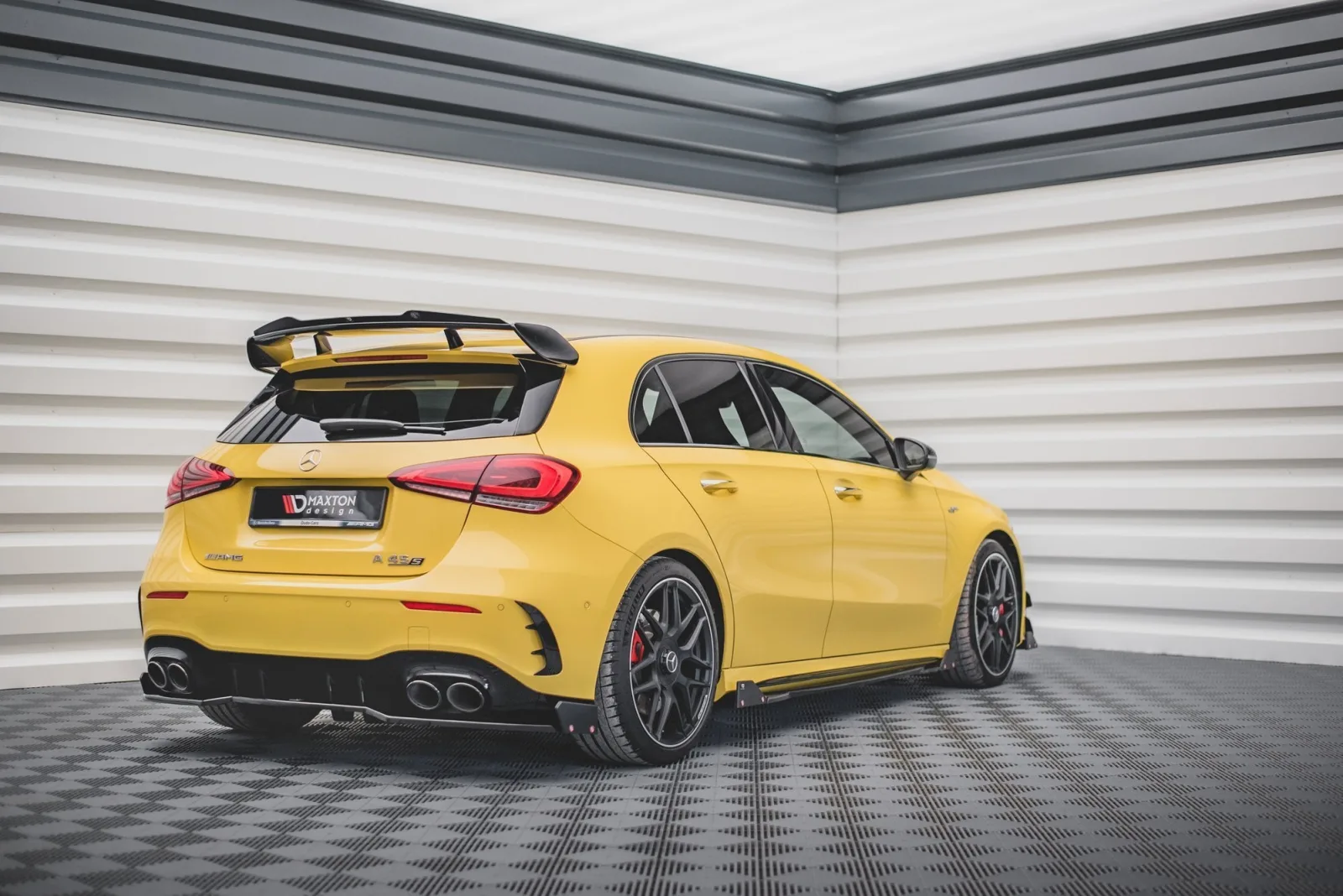 Rear Splitter + Flaps compatible with Mercedes-AMG A 45 S Aero Pack W177