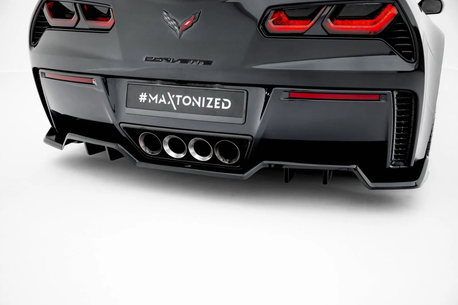Rear Splitter Central (With Diffuser) compatible with Chevrolet Corvette Z06 C7