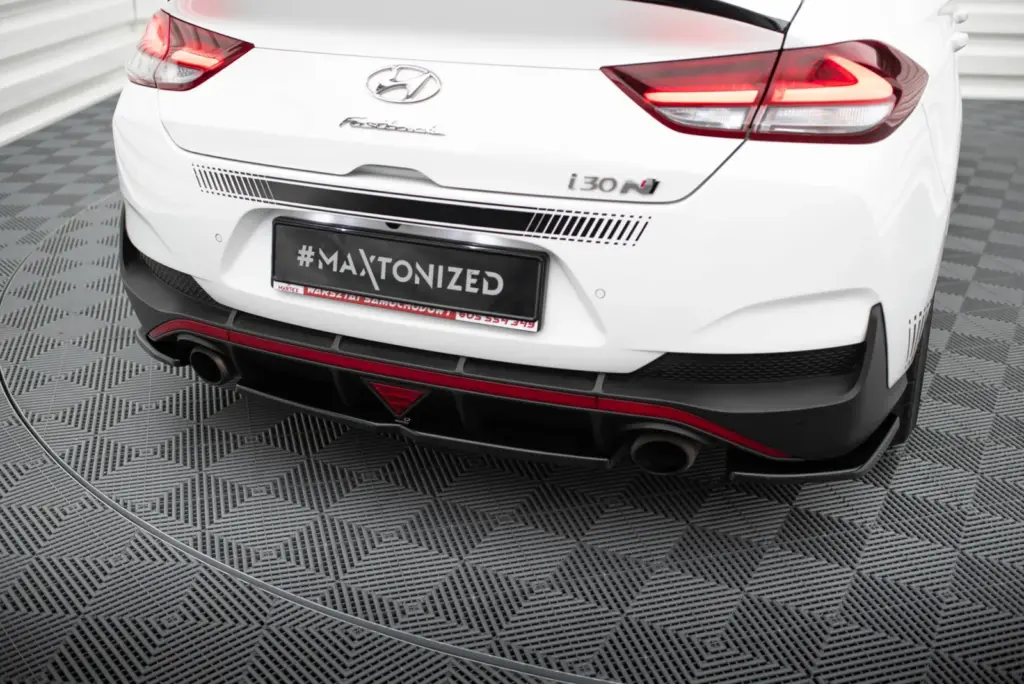 Rear Splitter (With Diffuser) compatible with Hyundai I30 N Mk3 Fastback