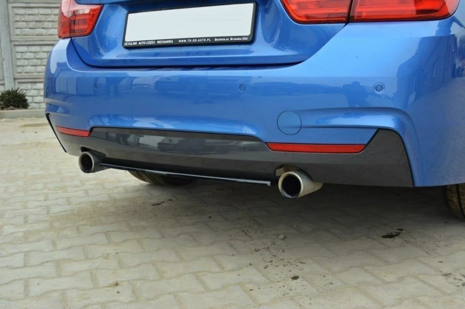 Rear Splitter compatible with BMW 4 Coupe / Gran Coupe / Cabrio M-Pack F32 / F36 / F33 (Without Diffuser)