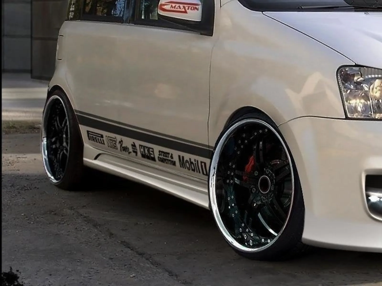 Side Skirts Diffusers compatible with Fiat Panda