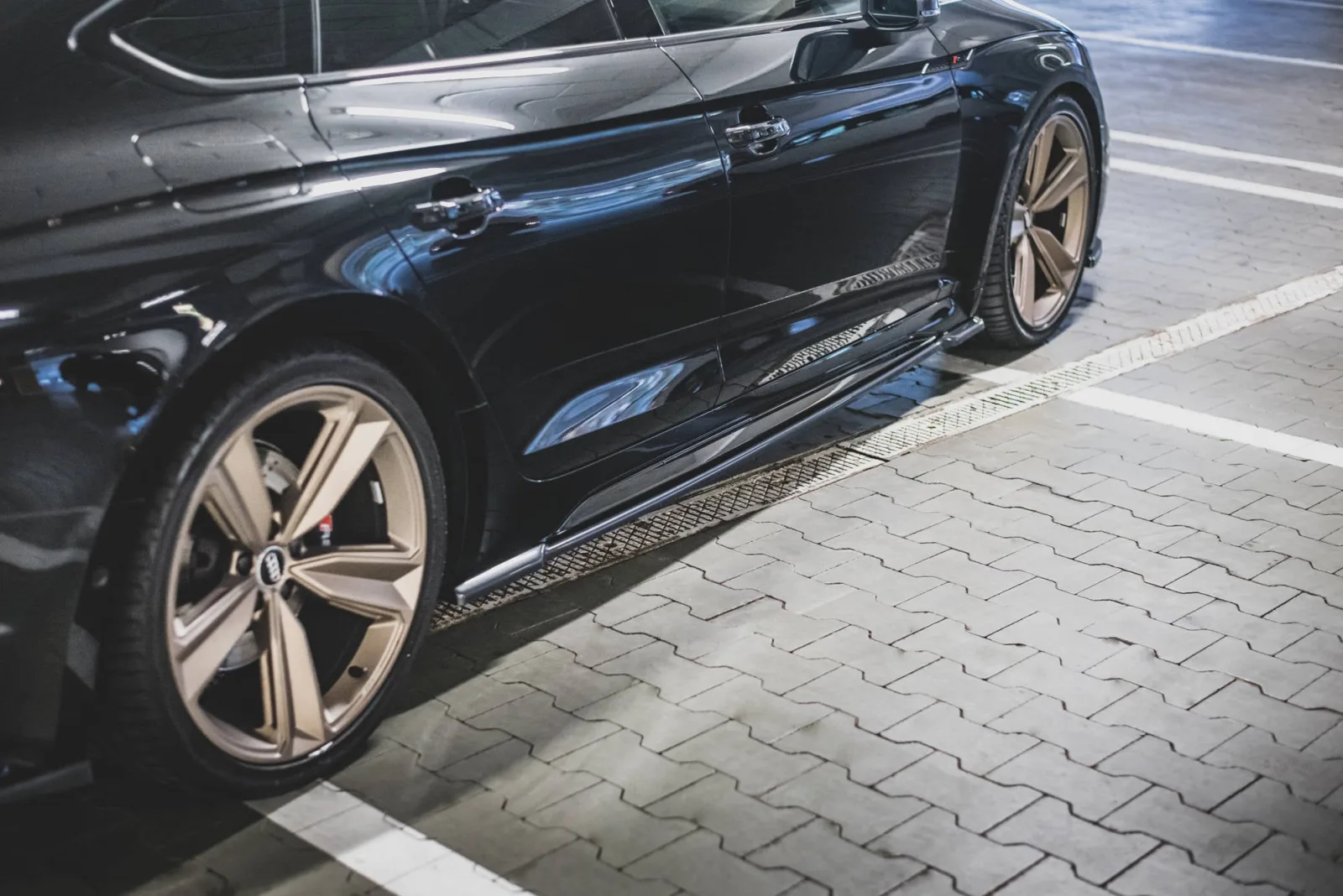 Side Skirts Diffusers compatible with Audi RS5 Sportback F5 Facelift