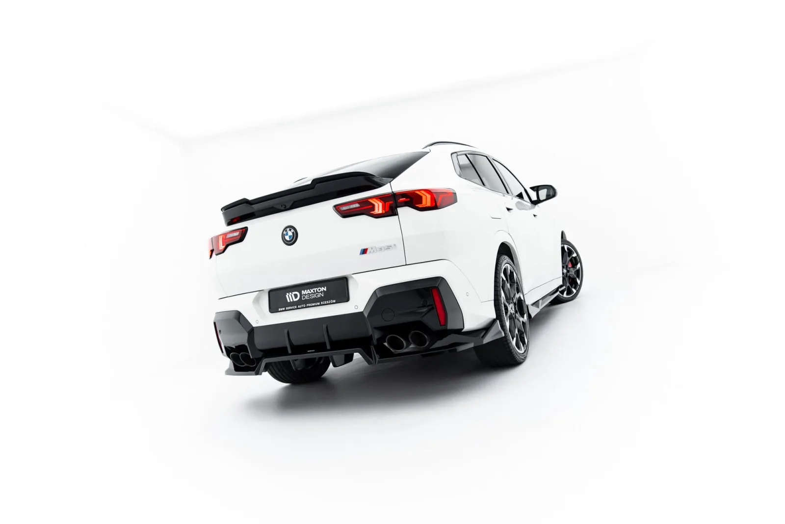 Rear Splitter (With Diffuser) compatible with BMW X2 M35i U10