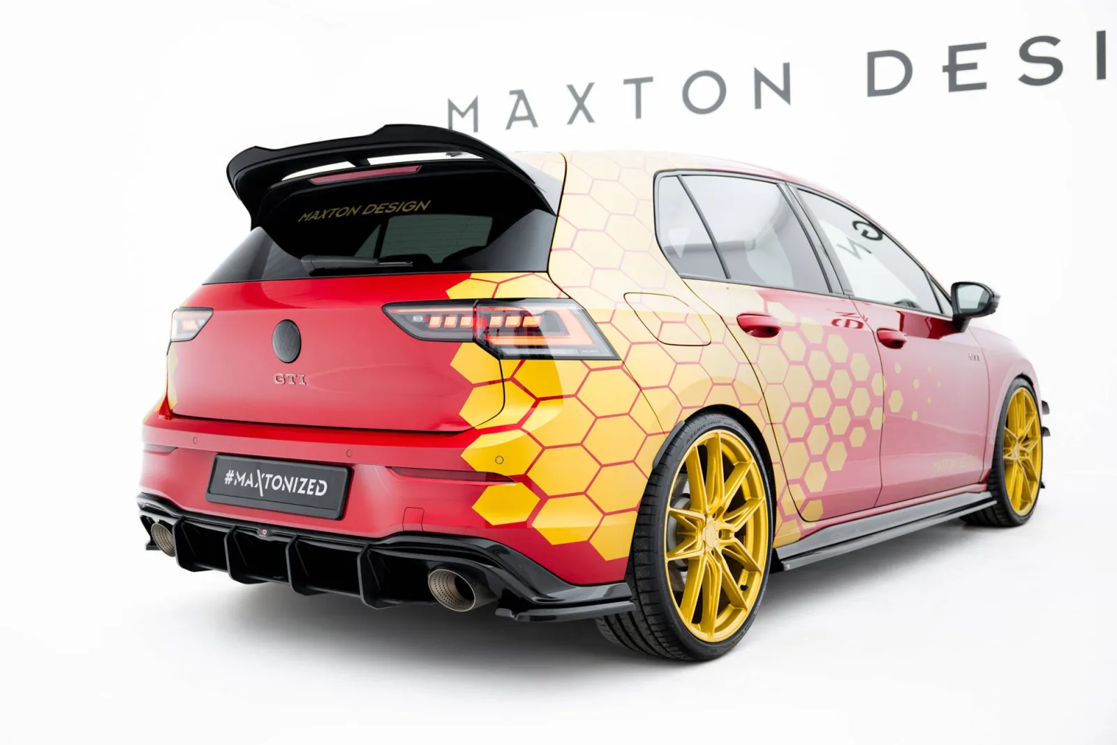 Rear Diffuser Street Pro V.1 compatible with Volkswagen Golf GTI Clubsport Mk8 Facelift