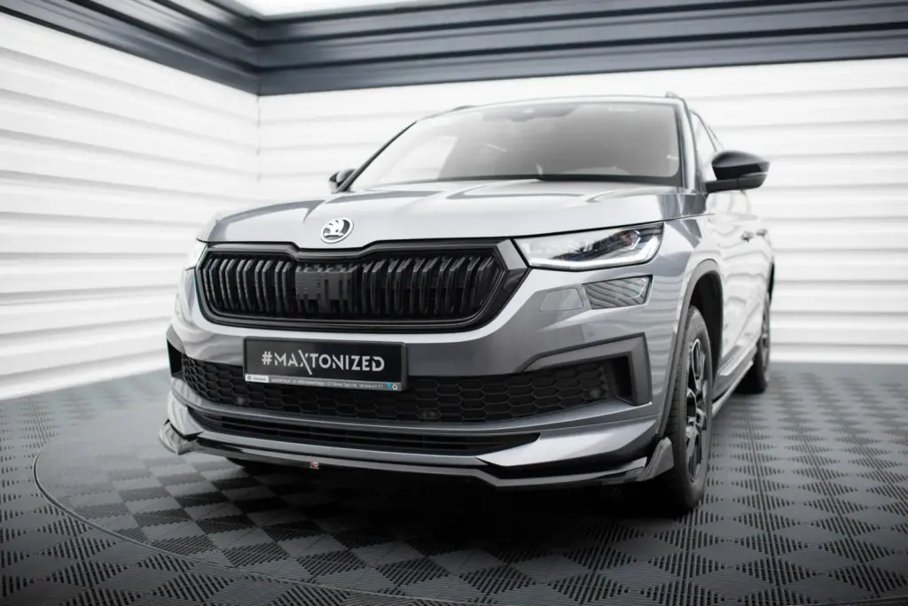 Front Splitter V.2 compatible with Skoda Kodiaq Sportline Mk1 Facelift