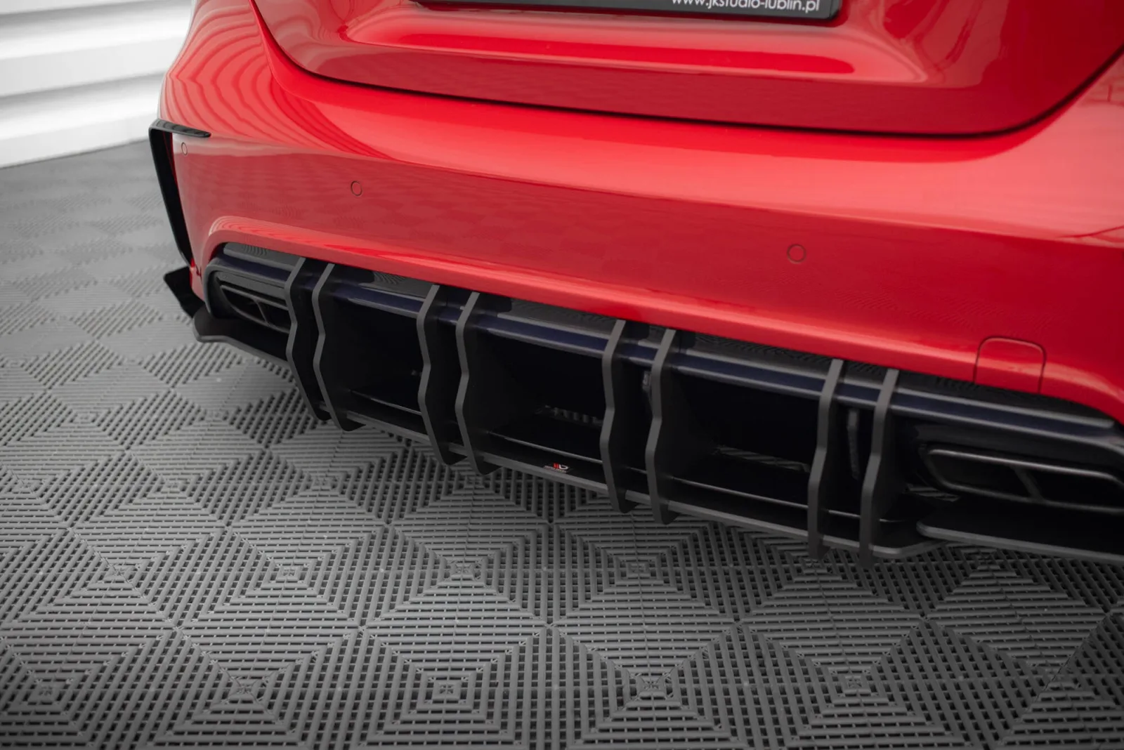 Rear Diffuser Street Pro compatible with Mercedes-Benz A 45 AMG W176 Facelift