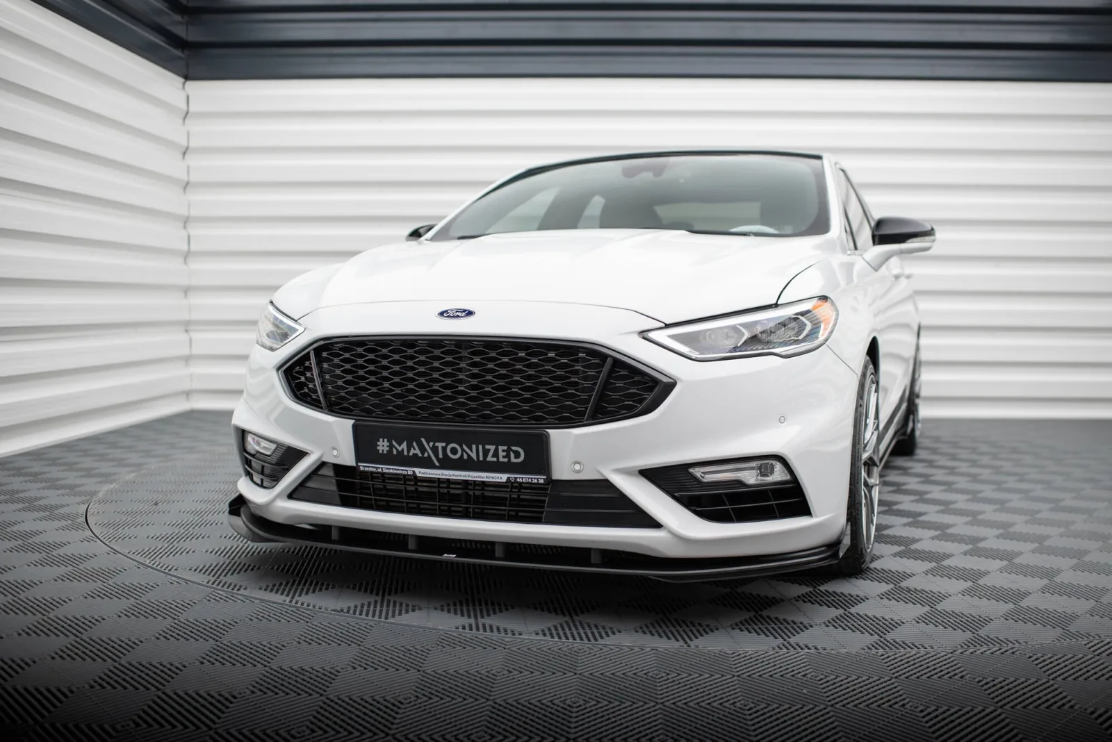 Front Splitter Street Pro + Flaps compatible with Ford Mondeo Sport Mk5 Facelift / Fusion Sport Mk2 Facelift