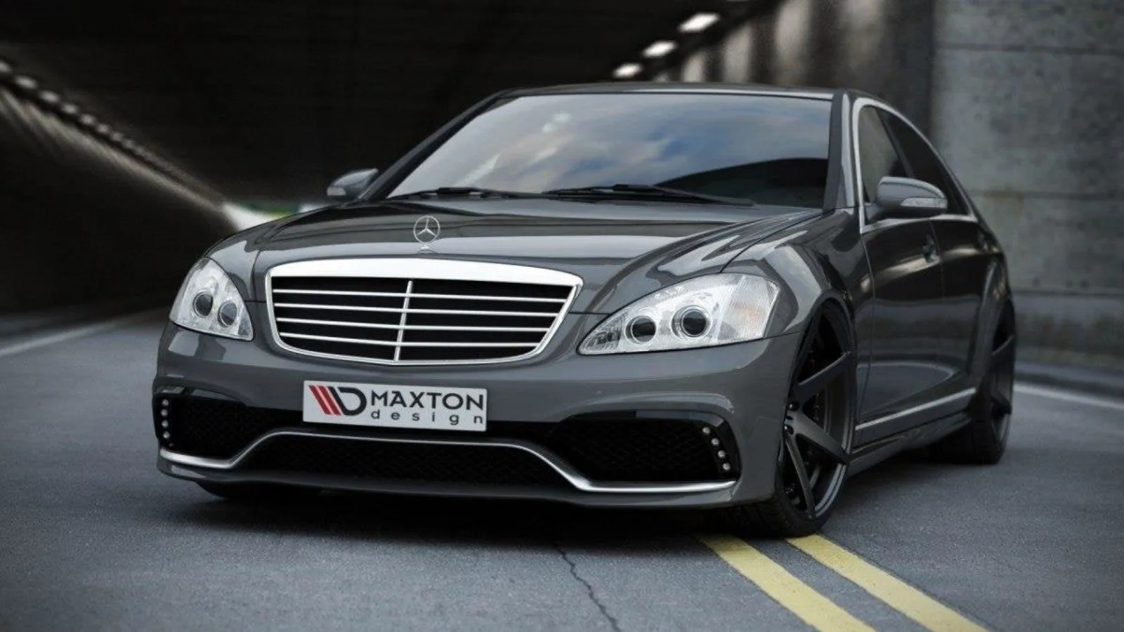 Front Bumper compatible with Mercedes S-Class W221 (Look W205)