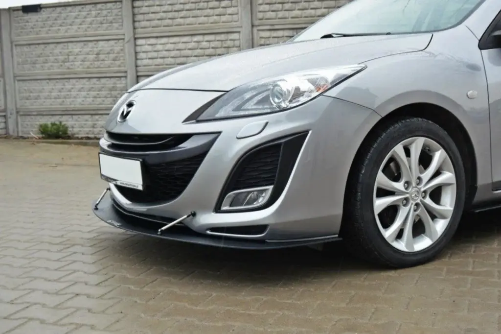 Front Splitter Racing compatible with Mazda 3 MK2 Sport Pre-Facelift