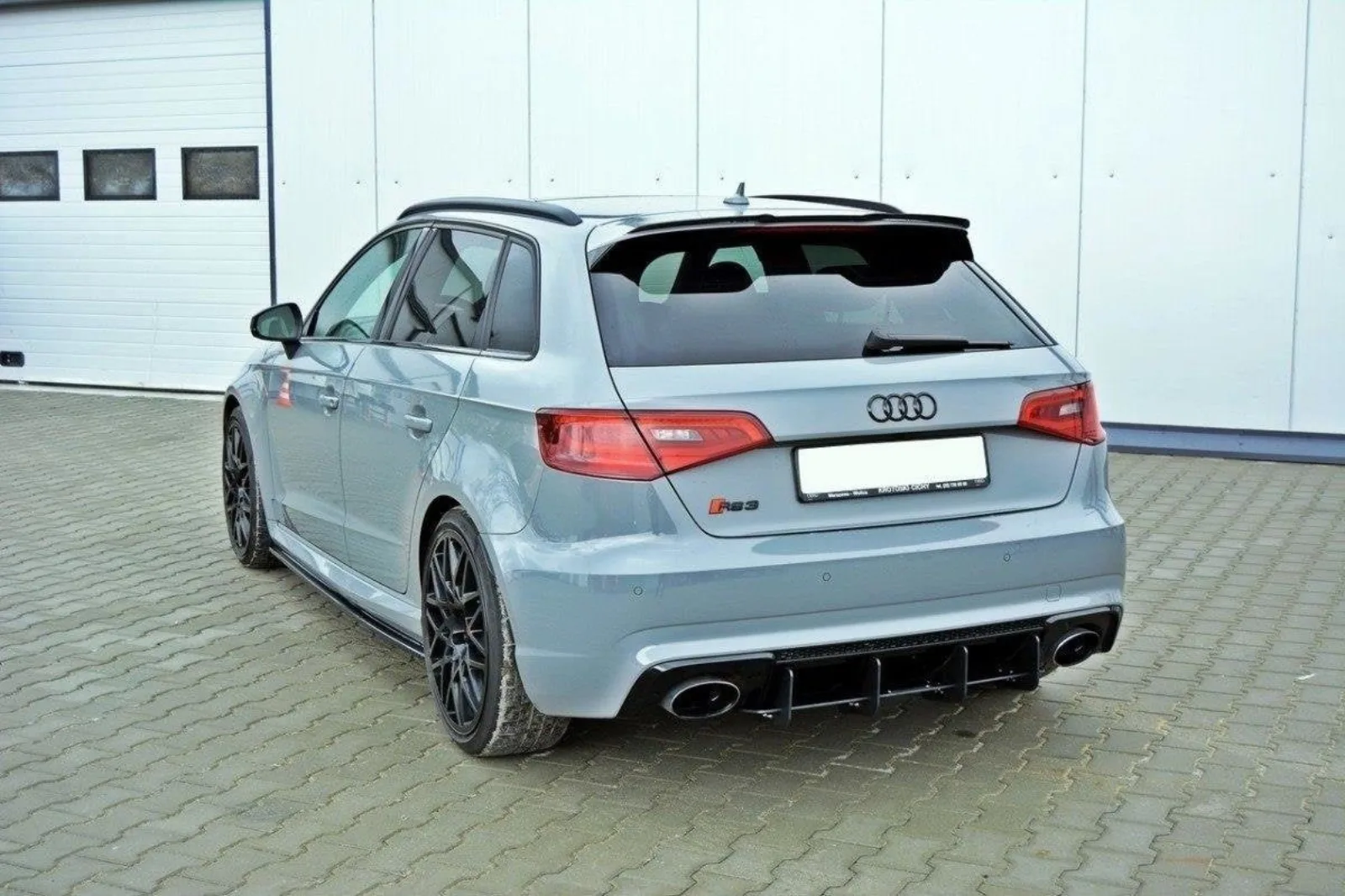 Rear Diffuser compatible with Audi RS3 8V Sportback