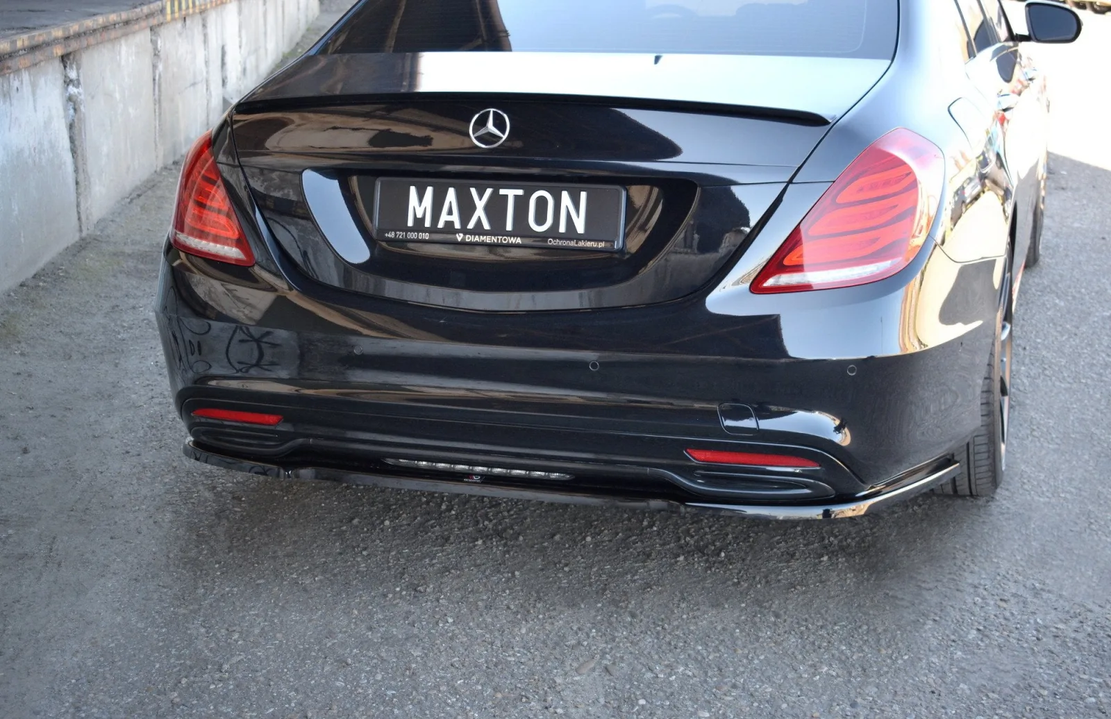 Rear Splitter compatible with Mercedes-Benz S-CLASS AMG-LINE W222