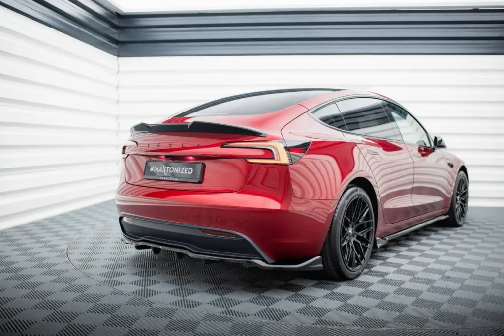 Rear Splitter (With Diffuser) V.1 compatible with Tesla Model 3 Project Highland(Facelift)