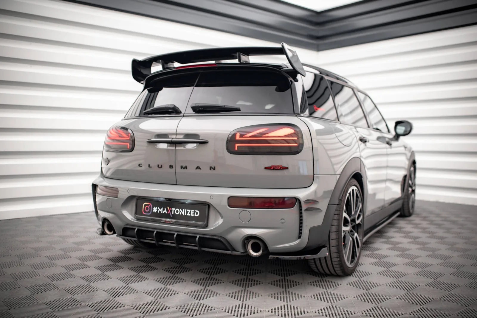 Rear Diffuser Street Pro compatible with Mini Cooper Clubman John Cooper Works F54 Facelift