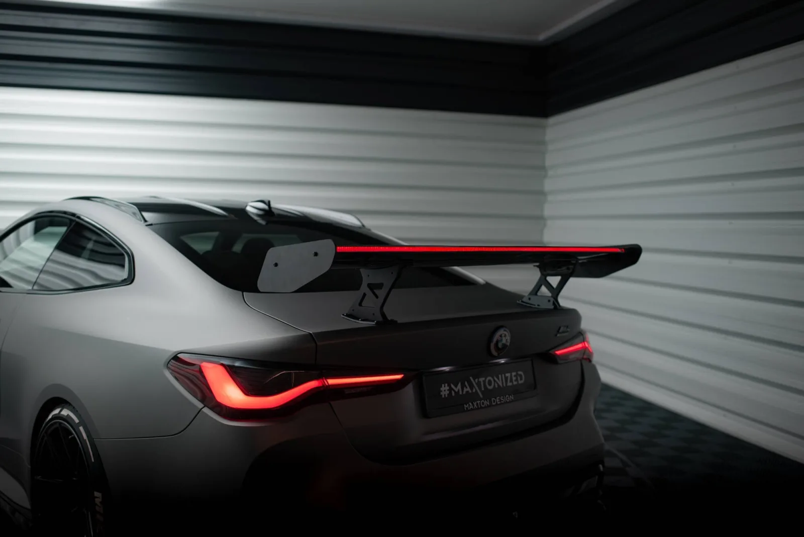 Carbon Spoiler With Internal Brackets + LED compatible with BMW M4 G82 / G82 Facelift / M440i / 4 M-Pack G22 / G22 Facelift