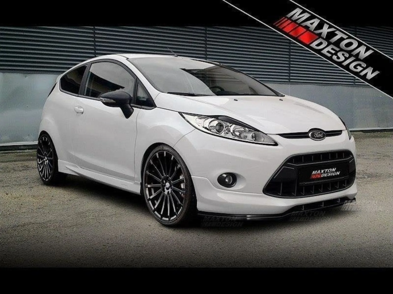 Side Skirt Covers (ST Look) compatible with Ford Fiesta Mk7 / Mk7 FL 3 Door