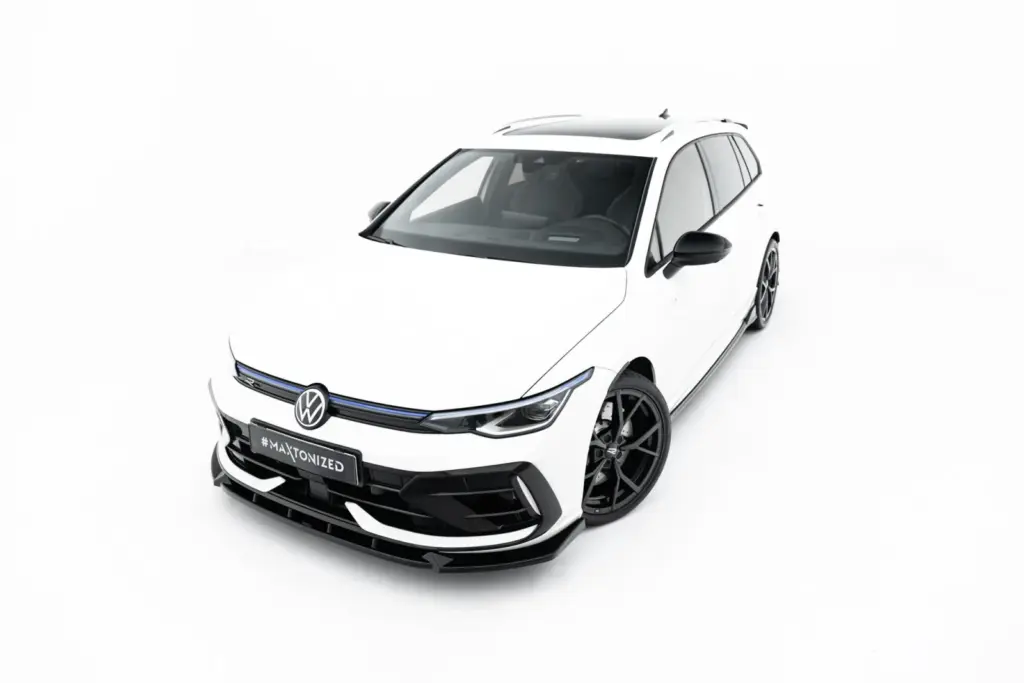 Front Splitter V.3 compatible with Volkswagen Golf R Variant Mk8 Facelift