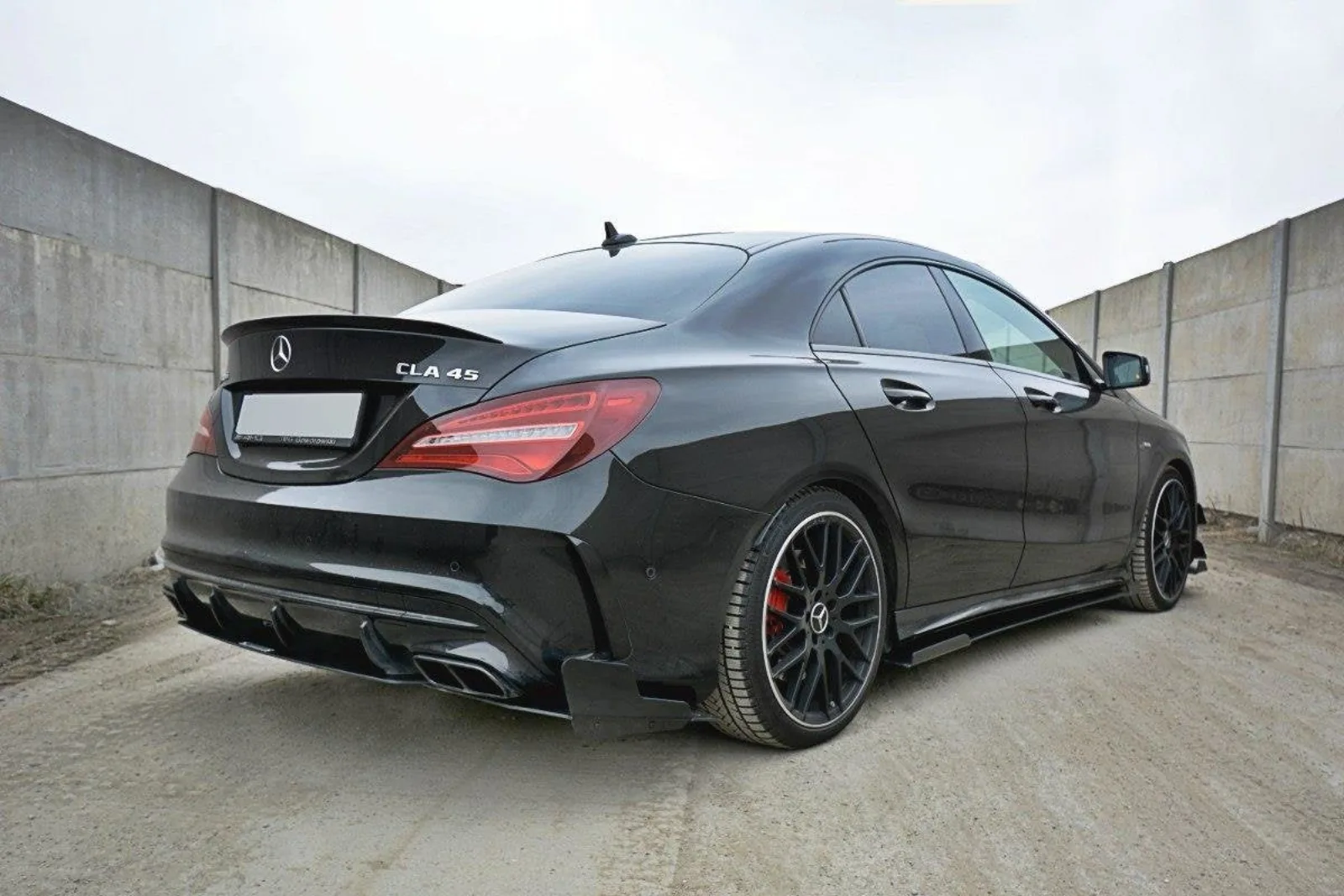 Side Skirts Diffusers Racing V.1 compatible with Mercedes CLA A45 AMG C117 Facelift