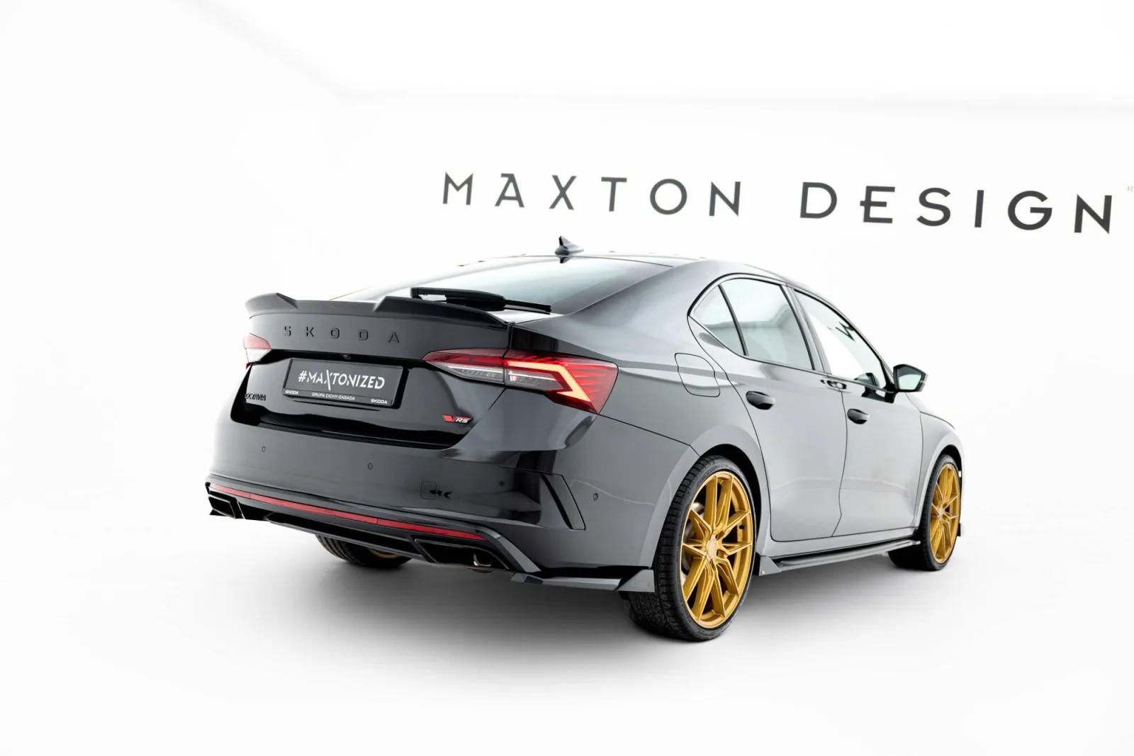 Rear Side Splitters V.6 compatible with Skoda Octavia RS Liftback / Combi Mk4 / Mk4 Facelift