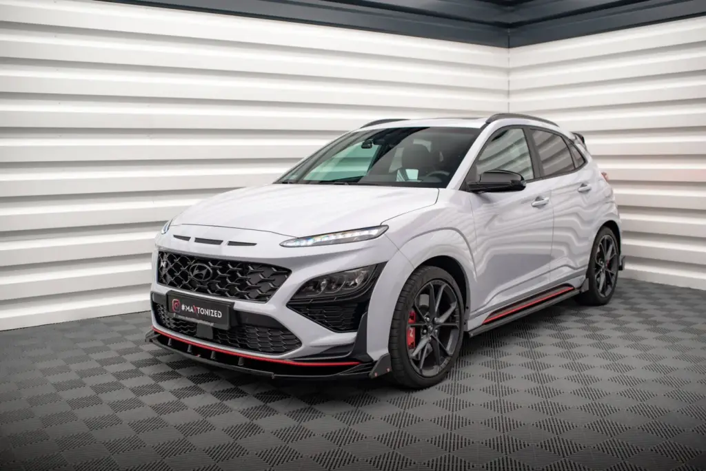 Front Splitter V.2 + Flaps compatible with Hyundai Kona N Mk1