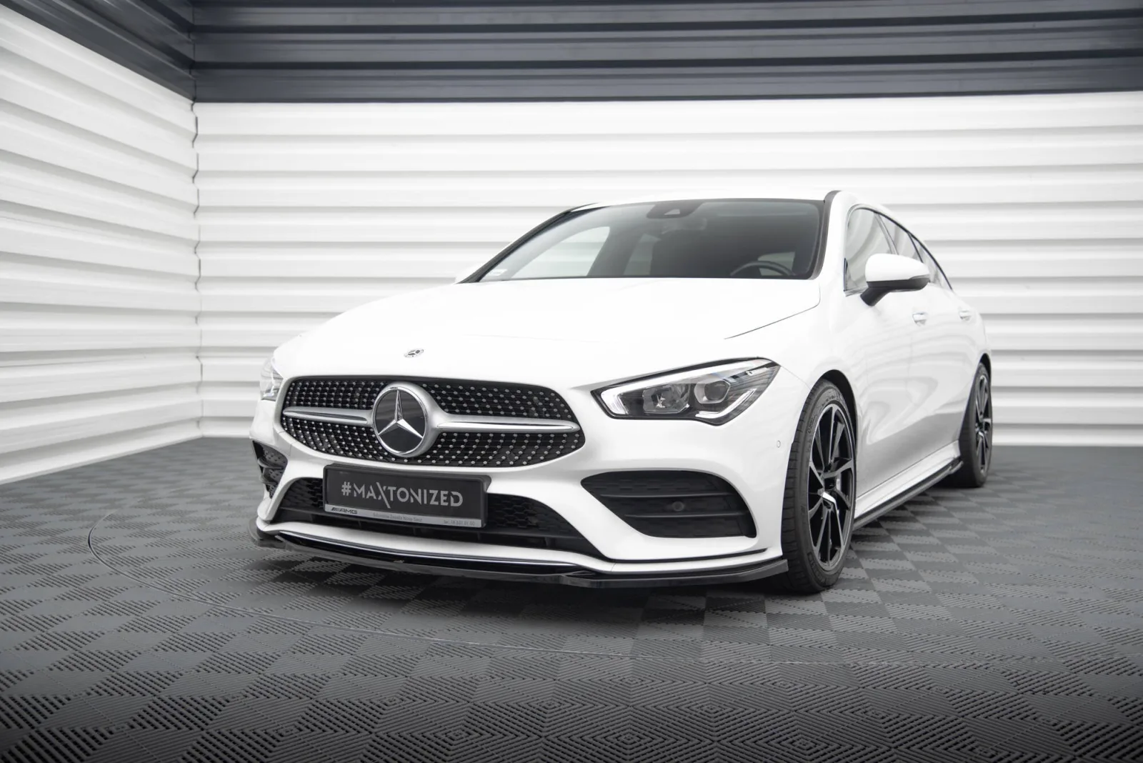 Front Splitter V.1 compatible with Mercedes-Benz CLA A35 AMG / AMG-Line C118