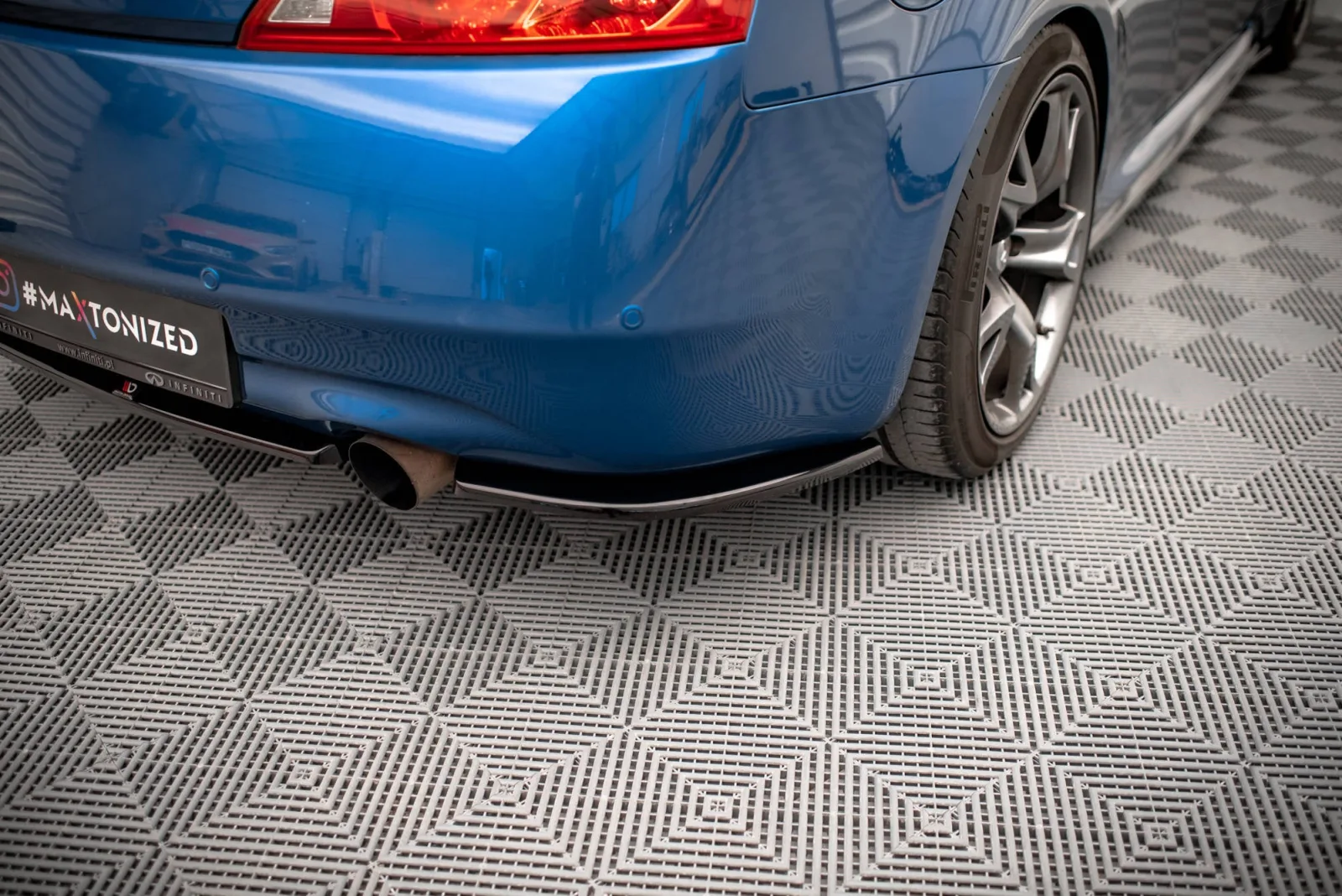 Rear Side Splitters compatible with Infiniti G37 Coupe