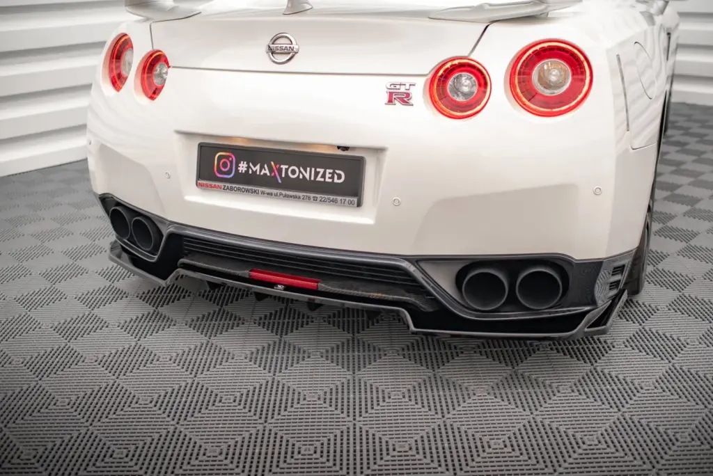 Rear Splitter (With Diffuser) compatible with Nissan GTR R35 Facelift