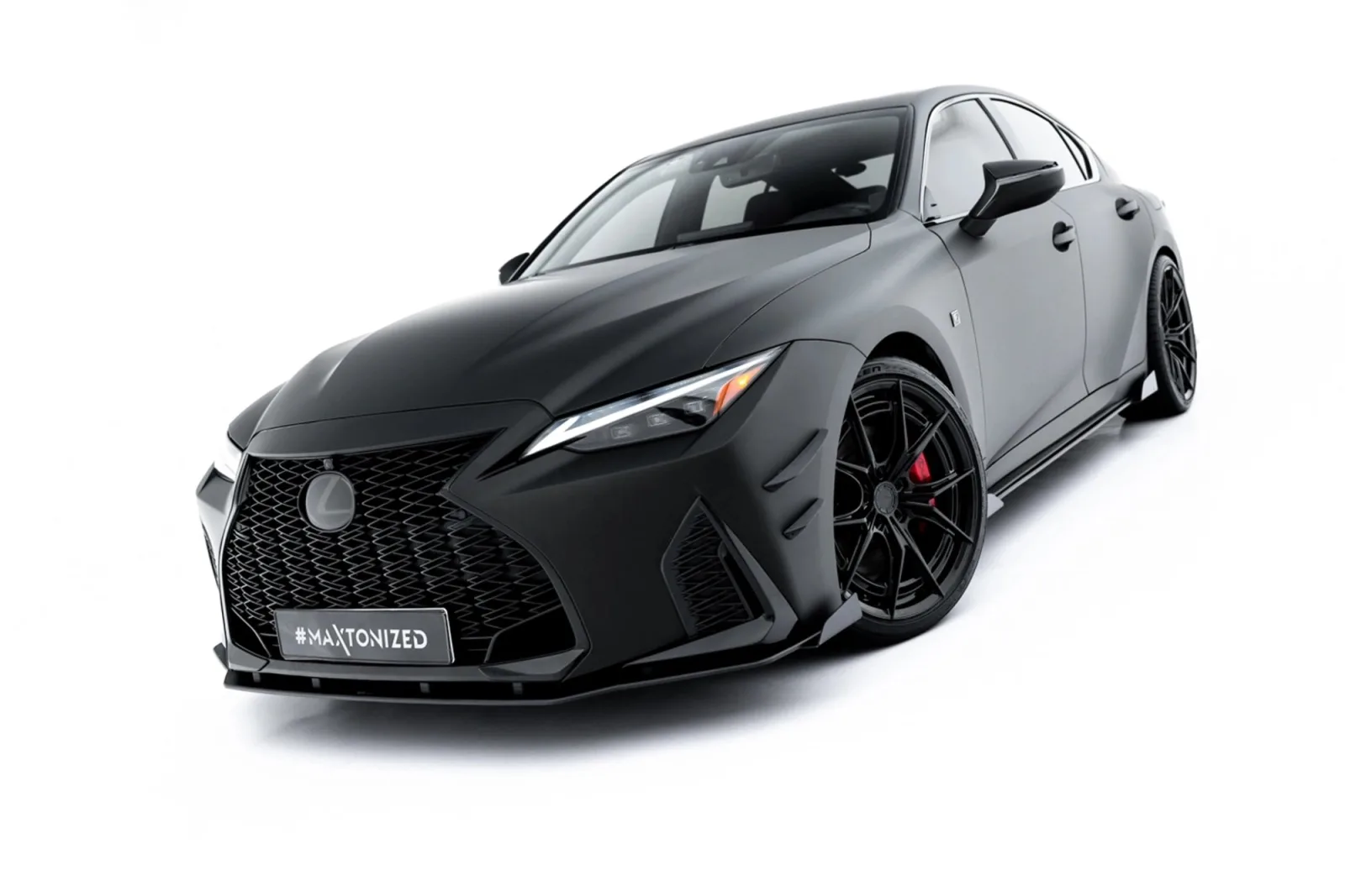 Front Splitter Street Pro + Flaps compatible with Lexus IS 500 Mk3 Facelift 2 (XE30)