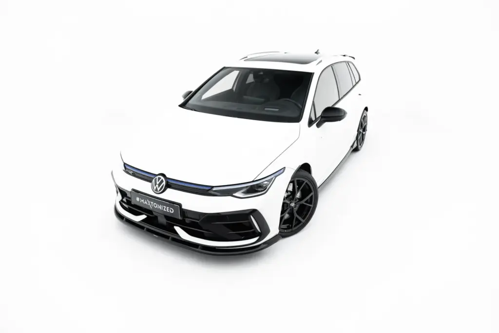 Front Splitter V.2 compatible with Volkswagen Golf R Variant Mk8 Facelift
